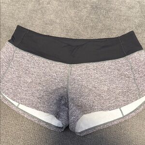 Lululemon Athletica Black and Gray Athletic Shorts